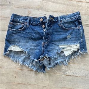 Free People ‘Good Vibrations’ cut off shorts